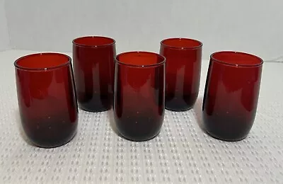 Buy Ruby Red Glassware Juice-5 • 15.17£