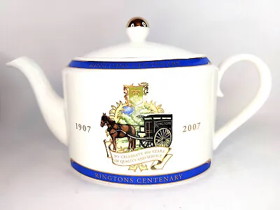Buy Ringtons Tea Centenary Fine Bone China Teapot 2007 Boxed  • 4.99£