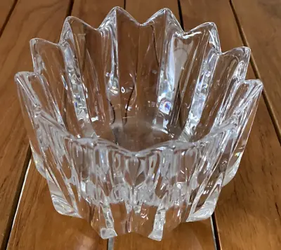 Buy Signed Orrefors Swedish Art Glass Fleur Bowl Vase Collectable Vgc • 32£