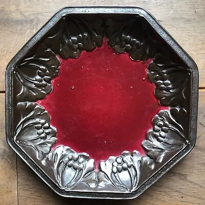 Buy RARE Bretby Art Pottery Art Nouveau Metal  Oxide Cloisonné Glazed Dish • 36£