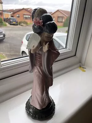 Buy Lladro Figurine Geisha Girl With Fan Used Excellent Condition No Marks • 30£