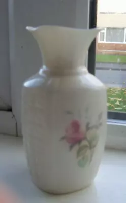 Buy Irish Parian Donegal China Vase Rare Floral Pattern Purple Pink Flowers • 6£
