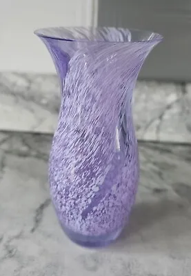 Buy Caithness Glass Scottish Handcrafted Purple Handpainted Bud Vase -H: 14cm • 15.99£