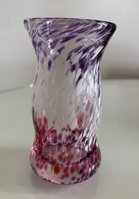 Buy Vintage Avondale Art Glass Small Vase Wales Splash Design Hand-blown • 7.99£