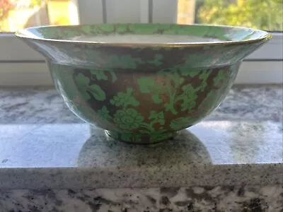 Buy Booths Siliconn China Green And Gold Bowl • 5£
