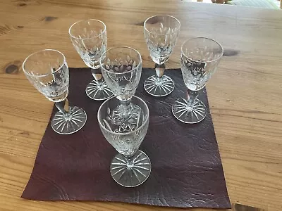 Buy 6 Cut Glass Liqueur Glasses Great Condition Never Used • 5£