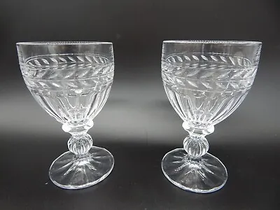 Buy Pair Of  Vintage TOWLE TOC78 Crystal Water Goblets 6  • 28.81£