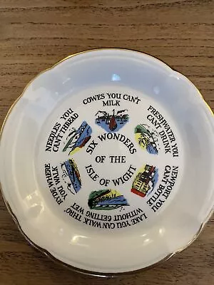Buy Vintage Six Wonders Of The Isle Of Wight Ceramic Dish “W J NIGH & SONS LTD” • 3.50£