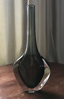 Buy Nils Landberg For Orrefors Sommerso Smoke Art Glass Vase, Late 1950s • 150£