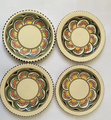 Buy Honiton Pottery Side Plates X 4 Vintage Tea Plates Eastern Scroll Vgc • 19.99£