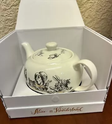 Buy V&a Alice In Wonderland Black & White Fine China Mini Teapot • 5.99£
