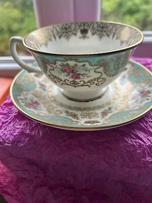 Buy Royal Palaces Fine Bone China Turquoise QEII Tea Cup And Saucer  • 50£