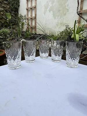 Buy Five Very Fine Lead Crystal Whisky Glasses • 40£