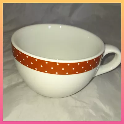 Buy Rare Laura Ashley Home Cappuccino Coffee Cup Red & Cream Spotted Mug  • 11.76£