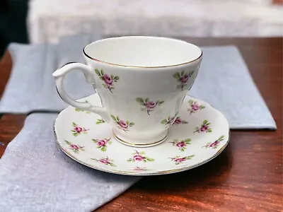 Buy Vintage Duchess Bone China England 41 Rose Pattern Teacup And Saucer • 8.66£