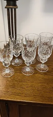 Buy Tyrone Crystal Tall Iced Tea Cut Crystal Glasses  Good Condition 7  X 3  Approx. • 29.99£