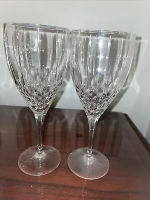 Buy TwoRoyal Doulton Crystal DESTINY CLEAR Wine Glass Goblet ( Discontinued 1991/94) • 55.84£