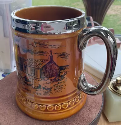 Buy Vintage Big Tankard Cornwall The Land's End Trahair Estate First & Last House 5  • 14£