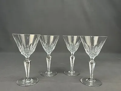 Buy 4 Vtg Baccarat Austerlitz Cut Crystal 6 1/4  Wine Glasses; Mint • 184.93£