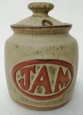 Buy Presingoll Studio Pottery Cornwall Vintage Stoneware Jam Pot Jar • 10.99£