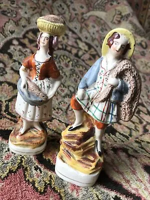Buy Antique Staffordshire Pair Of  Figurines-18cm • 85£