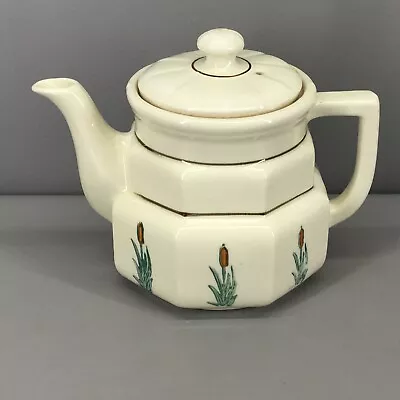 Buy Vintage Larger Style Porcelier Cattail Teapot • 23.96£