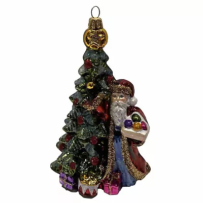 Buy Glassware Art Studio Hand Blown Santa Ornament Decorating Christmas Tree • 28.90£