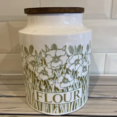 Buy Vintage Hornsea Pottery Fleur  Flour Storage Jar Canister Large • 14.99£