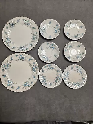 Buy Forget Me Not Fine Staffordshire Ware Myott England 8 Pieces  • 57.90£