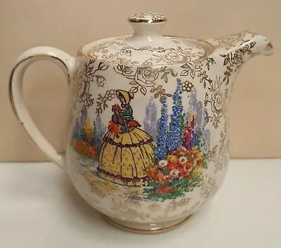 Buy Vintage James Kent Crinoline Lady Mini Teapot #3087 C1946-53 Tea For One England • 49.42£