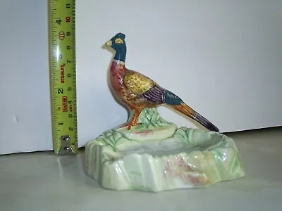 Buy BESWICK PHEASANT Ash Tray  Figurine HIGH GLOSS  IN MINT COND RARE NO BACK STAMP. • 12.99£