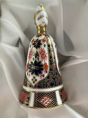 Buy Royal Crown Derby Bone China Bell OLD IMARI 1128 In Original Box Height 4.5cm • 18.99£