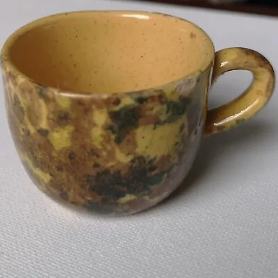 Buy Antique / VTG Miniature Pottery Cup Dabware Glaze ( Scottish / Dunmore ?) • 14.99£