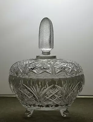 Buy Vintage Cut Glass Crystal Trinket Bowl Or Candy Bowl 7 7/8  - 22B • 39.99£