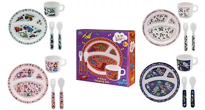 Buy Kids Baby Feeding Set  4 Piece Space Fairy Tale Plate Cup Cutlery Gift Box • 9.99£