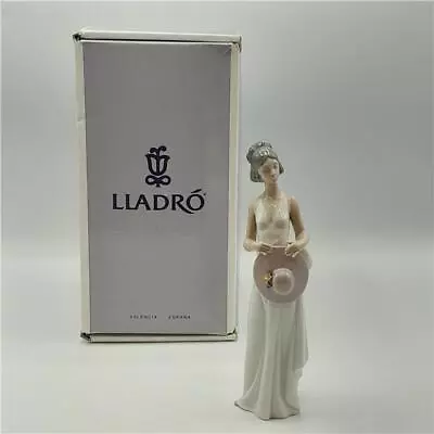 Buy Lladro 5597 Summer Soire In Original Box Porcelain Figurine Lady In White Dress • 9.99£
