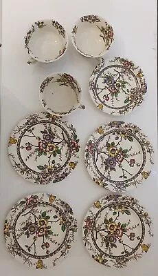 Buy Alfred Meakin 4 Side Plates, 3 Cups And 1 Saucer Medway Decor  • 10£