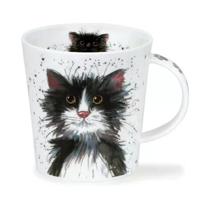 Buy Dunoon Cup Catter Splatter Black And White Cat Black-White Lomond 0,32 L • 21.54£