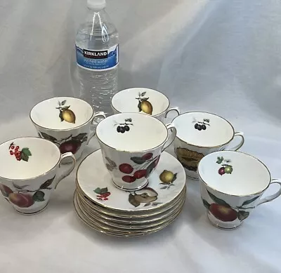 Buy Duchess Tea Cup And Saucer Set For 6. England Bone China, Fruit Design • 37.92£