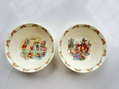 Buy Set Of 2 Royal Doulton Bunnykins Bone China Bowls Easter Bunny Rabbit Gift • 18.03£