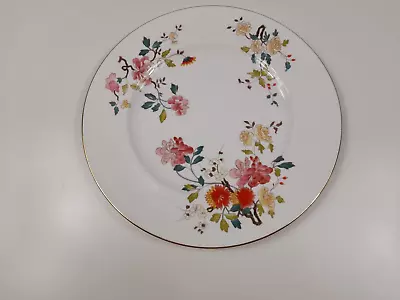 Buy Royal Vale Bone China Floral Plate With Gilt Edge - 27 Cm Diameter - GC • 8£