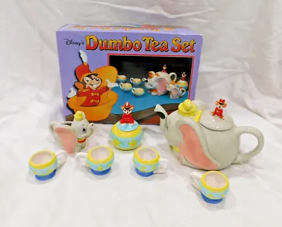 Buy Disney Dumbo Tea Set Complete Rare Cute Box Cups Tea Pot Sugar Creamer Vintage • 102.44£