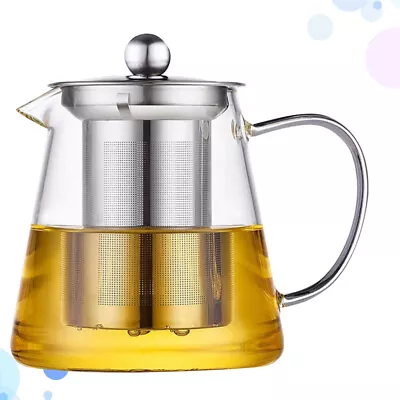 Buy Serving Teapot Tea Boiling Pot Teapot Infuser Set Glass Teapot Stovetop • 14.25£