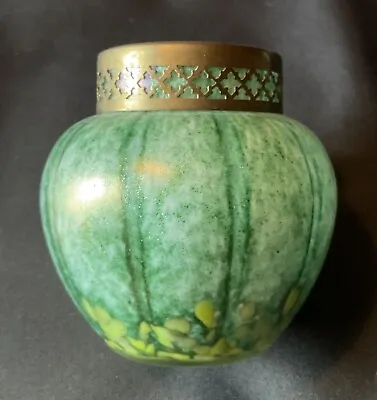 Buy Antique Bohemian Czech Franz Welz Matt Art Glass Vase • 12£