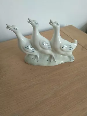 Buy Sanbo Pottery Spain (similar To Lladro) Three Geese Figurine 10cm High X 12cm Lo • 5£