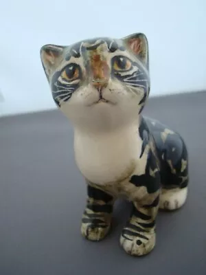 Buy Vintage Studio Six Fulham Pottery Cat Signed Amanda Short Designed By Seneshall • 60£