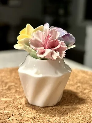 Buy Vintage ROYAL ADDERLEY England Floral Bone China Mini FLOWER FIGURINE BOUQUET • 20.87£