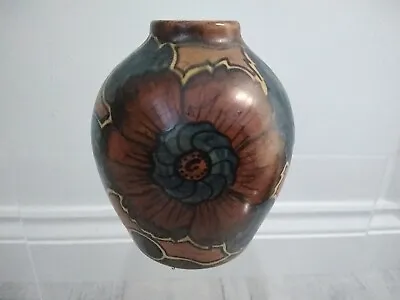 Buy Art Deco Clews & Co Chameleon Ware Hand Painted Vase Signed By  Laura Robinson • 69.99£