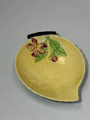 Buy Trinket Dish Carlton Ware Apple Leaf Blossom Small Plate Pin Dish Yellow #LH • 2.99£
