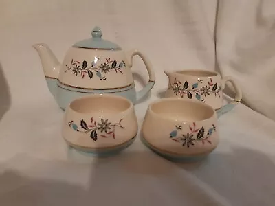 Buy Keele Street Pottery Talk Of The Town Teapot Jug Sugar Bowls Floral Pattern • 8£